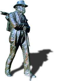 Bronze sculpture of Cézanne for the city of Aix-en-Provence